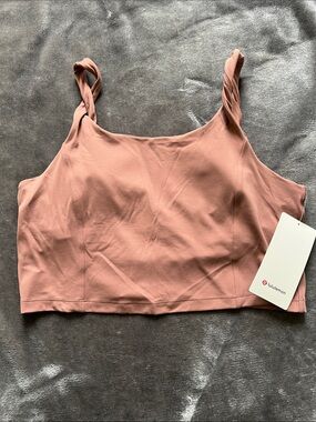 🆕 Lululemon Align Twist-Strap Crop Tank in Red Clay, size XL